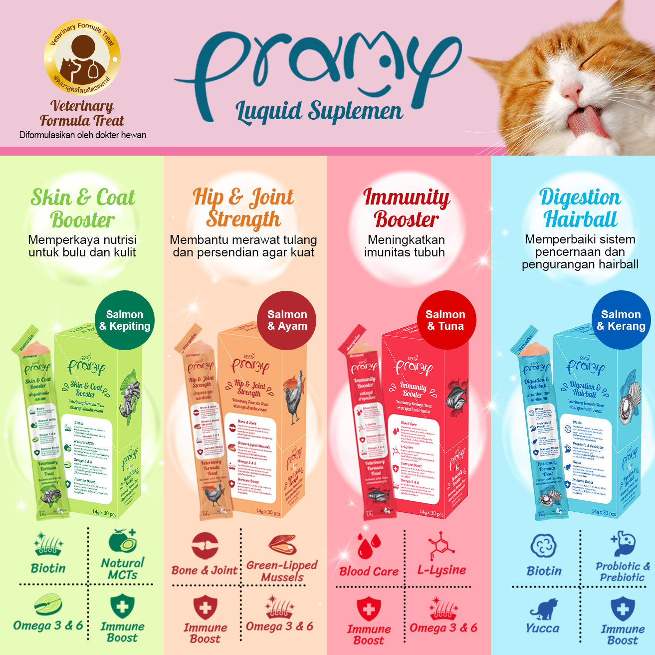 PRAMY CREAMY TREATS - CAT SNACK
